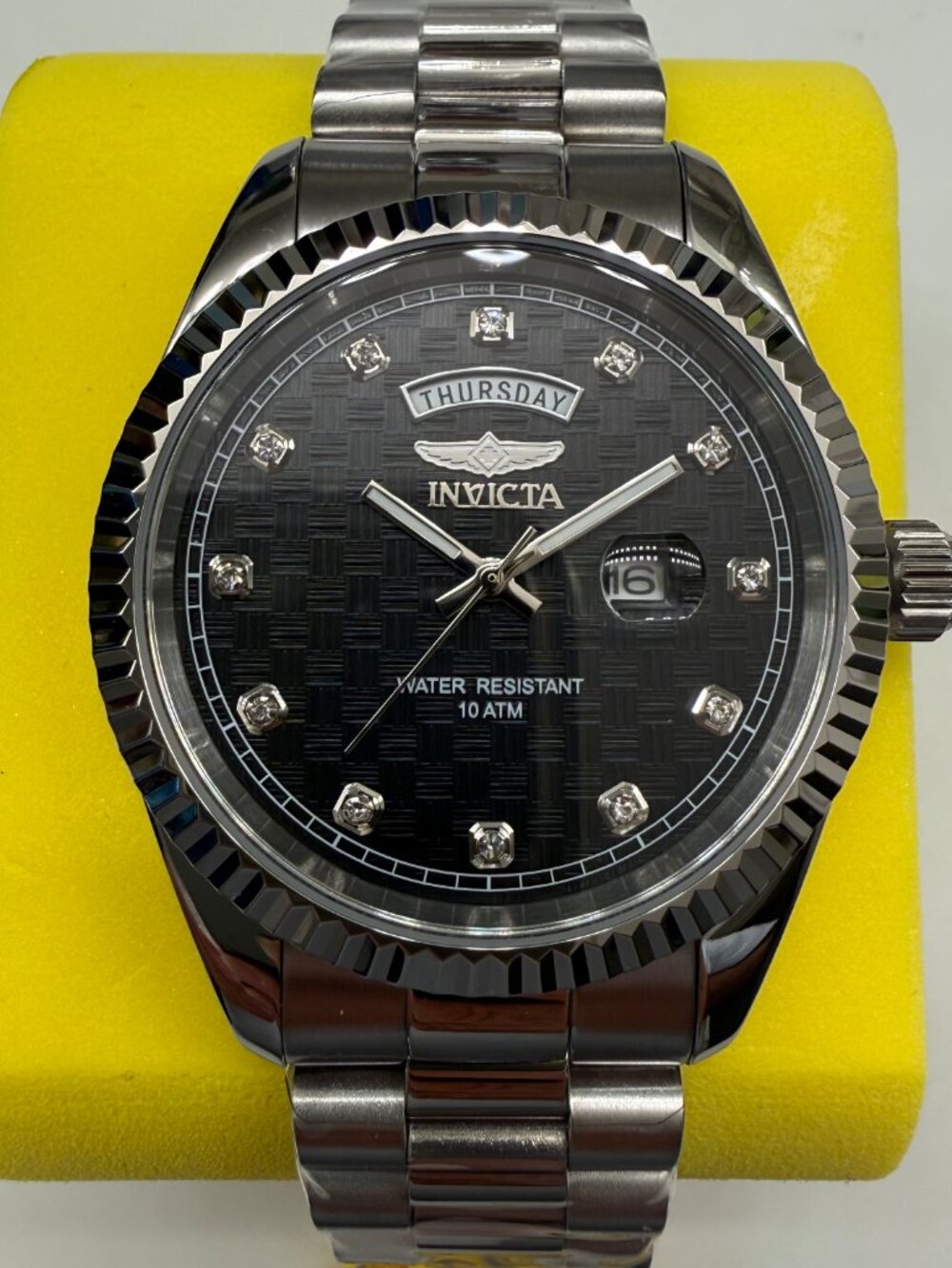 $249 Invicta Specialty Striad Command Men Steel Black 43mm Qurtz Watch 51042 NIB
